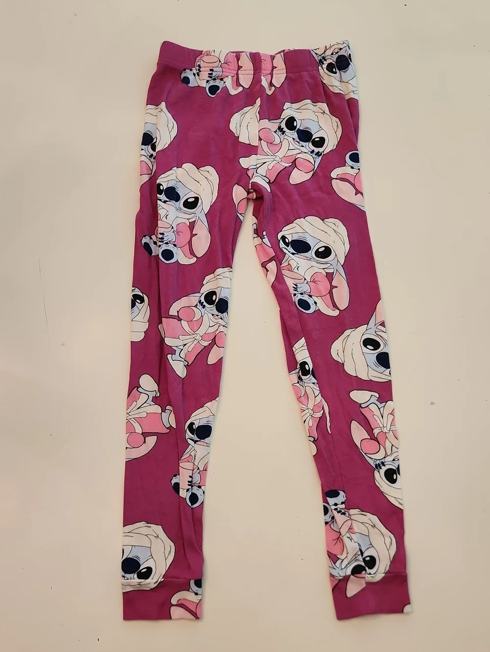 Disney Stitch Pajamas Long Sleeve Top And Pants Size 10